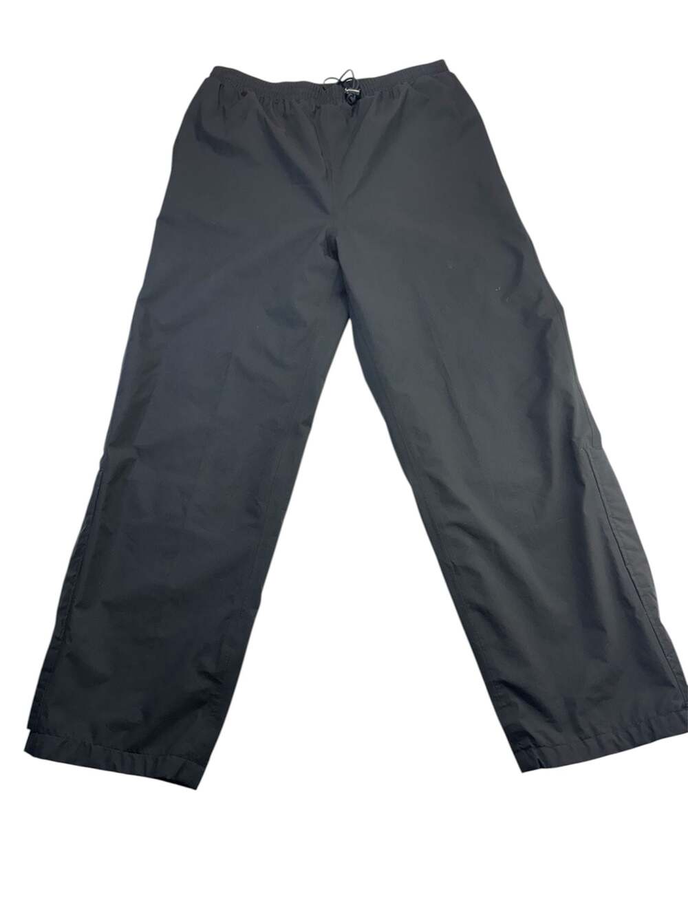 VTG Wilson Thomas E. Wilson Black Golf Rain Pants Size Large Zippered Leg